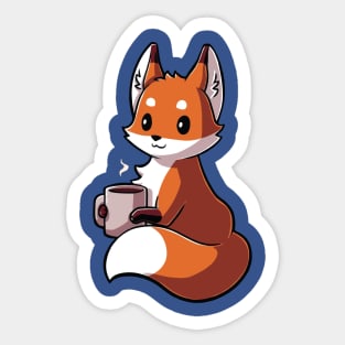 Coffee Fox Classic 3 Sticker